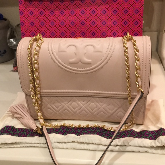 Tory Burch Handbags - Tory Burch Large Fleming Bag I’m Shell Pink